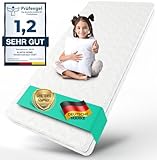 Alavya Home® Babymatratze 60x120 cm ohne Spannbettlaken 10 cm hoch I CertiPUR zertifizierter Kaltschaum mit waschbarem Bezug I Hochwertige Matratze für Babybett Kindermatratze 120x60 I Made in Europe