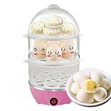 Eiermaschine für harte Eier, automatisch, 3 Ebenen, für harte Eier, multifunktionaler Dampfgarer für Mais, Nudeln, Ravioli und Haferbrei