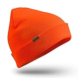 FanVince Mütze Damen Beanie Herren Mütze: Wintermütze Mützen Winter Strickmütze Wollmütze Jäger Geschenke Orange