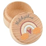 Zahndose Milchzähne Für Jungen Mädchen,Milchzahndose,Zahnfee Box Jungen,Milchzahndose Geschenke Zahnbox,Kinder Geschenk Holz Milchzahnbox,Personalisiert Tooth Zahnspangendose,Zahnaufbewahrungsdose