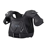 O'NEAL | Brustprotektor | Kinder | Motocross Enduro | Einfach verstellbar, Injizierte Plastikform für gesteigerten Schutz, Alter von 4-9 Jahren | Pee Wee Chest Guard | Schwarz Weiß | Größe M/L