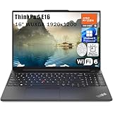 Lenovo ThinkPad E16 16 Zoll FHD+ Business Laptop Computer, AMD Hexa-Core Ryzen 5 7530U (Beat i7-1355U), 16 GB DDR4 RAM, 512 GB PCIe SSD, WiFi 6, Tastatur mit Hintergrundbeleuchtung,