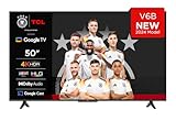 TCL 50V6B 50 Zoll, 4K Ultra HD, HDR TV, Smart TV unterstützt von Google TV (Dolby Audio, Motion Clarity, Sprachsteuerung, Kompatibel mit Google Assistant, Chromecast eingebaut