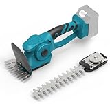 Grasschere Strauchschere Set kompatibel mit Makita 18V, Akku gartenschere akku Heckenschere Handheld rasenschere Akku-Grasschere Strauchtrimmer Grasmesser Strauchscherenmesser (ohne Akku) (Ohne Akku)