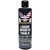 Iron American Liquid Sports Chalk - Weightlifting Hand Chalk Mess Free Travel Bottle Chalk Long Lasting Strong Grip for Training Gymnastics Rock Climbing Weight Lifting (1-Pack (250 ML Bottle))