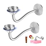 Seifenhalter mit Magnet, 2 Stücke Seifenhalter Magnet, Magnetischer Seifenhalter, Magnet Seifenhalter, Edelstahl Magnetseifenhalter Ohne Bohren für Dusche, Badewanne, Waschbecken und Bad