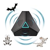 WARDBES Ultraschall für Ratten, Ultraschall gegen Mäuse, Ultraschall Maus und Ratten, 360° mit LED-Licht, Ultraschall-Abwehrmittel für Mäuse, Nager, Schädlinge, Ratten, Spinnen, Motten, Ameisen