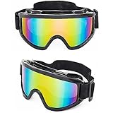 MUSELK Ski Snowboard Brille,Skibrille Anti Fog UV Schutzbrille Motorradbrillen Outdoor Aktivitäten Skifahren Radfahren Snowboard Wandern Augenschutz,Unisex