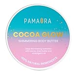Pamaura Cocoa Glow 100% natürliches Körperöl mit Schimmer – Tiefenpflege & strahlende Haut, angereichert mit Weizenkeimöl, Kakaobutter, Kokosnuss & Shea (100 ml)