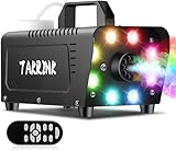 TAKRINK Nebelmaschine Rauchmaschine 900W Nebelmaschine 16 Farben RGB Lichteffekt Mini Nebelmaschine mit Fernbedienung für DJ Disco Party, Hochzeit, Halloween, Weihnachten