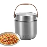 TocaFeank Thermische Mittagsbehälter, Thermo-Behälter Mit Weiter Öffnung Für Suppe Und Warme Speisen, 1200ml Auslaufsichere Isolierflasche Für Suppe Für Picknick, Draußen, Arbeit Und Schule