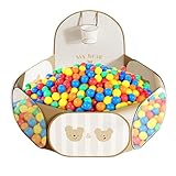 Indoor Bällebad - Klappbares Spielzelt | Becken Für Ballspiele Für Und Mädchen Innenbereich Wohnzimmer Schlafzimmer Spielzimmer Kinderzimmer Kindergarten