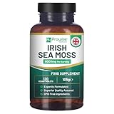 Irish Sea Moss Tabletten Hochdosiert 6000mg – Irish Sea Moss Nahrungsergänzungsmittel 120 vegane Tabletten Hochdosiert – In Großbritannien hergestellt – Gentechnikfrei von Prowise