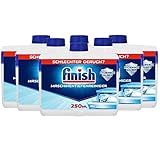 Finish Maschinentiefenreiniger Regular – Flüssiger Maschinenreiniger gegen Kalk und Fett für eine saubere Spülmaschine – 6er Pack (6 x 250ml)