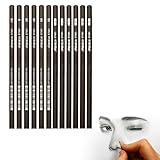 Bleistift Set,Holzgefasste Bleistifte,12pcs Skizzierstifte Set,Zeichenstifte Set,Skizzierstifte,Kohle Bleistift,für Kinder Erwachsene Anfänger Professionelle Zeichnen Prüfungen,Schule,Büro,Zeichnen