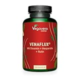 Rutin Komplex Vegavero | Mit Diosmin, Hesperidin, Rosskastanienextrakt & Mäusedorn | 100% Natürlich & Vegan | Venen Kapseln | 20% Aescin | Ohne Zusatzstoffe | 120 Stück