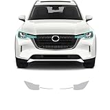 HCXNBS Auto Scheinwerfer Schutz Tönung Film Rauch Schwarz TPU Schutz Transparent Aufkleber, Passend für Mazda CX90 2024 CX-90
