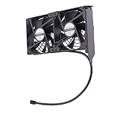 euroharry Grafikkarten-Lüfter2 x 92 mm -Hoher Luftstrom Lüfter, PCI-Halterung Kühler - GPU-Lüfter ，unterstützt 5 V, 7V,12V unterstützt unterstützt Support Mainboard sys_fan Schnittstelle