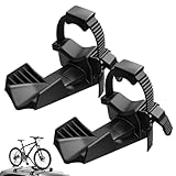 2 Stück Radstopper Fahrradträger für Breite Reifen bis zu 3,11 Zoll Fahrradträger Zubehör für Mountainbike und Rennrad Heckträger für Anhängerkupplung (Schwarz)