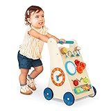 B. toys – Baby Lauflernwagen Holz – Lauflernhilfe mit 7 Aktivitäten – Lern- und Laufwagen – Baby Walker Laufhilfe – Holzspielzeug ab 1 Jahr – Little Learning Steps