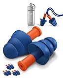 Senner ® WorkPro Strong | zertifizierter Gehörschutz für Arbeit & Freizeit | sehr hoher Lärmschutz dank SNR 34 dB | 3 Paar Ohrstöpsel | inkl. Nylonschnur & Alubehälter zur Aufbewahrung