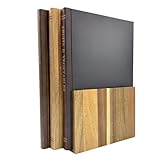 Wooden Book Shaped Cutting Board Set, Set Of 3 Cutting Boards That Look Like Books With Stand for The Books Loving Chef