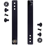 HolsterSmith - IWB Weiche Gürtelschlaufen – Schwarz – HD Ruberized Nylon – mit Pull-The-Dot Sicherheitsschnappen & Multi-Montagezubehör – (passend für 3,2–5,1 cm Gürtel (verstellbar) – (1 Paar)