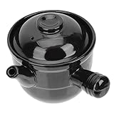 GLEAVI Chinesische Medizintopf Keramik Kochtopf Vintage Suppentopf für Gesundheitsanwendungen Hochtemperaturbeständig für Gasherd Vielseitig Einsetzbar