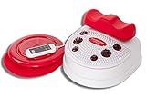 CHI-ENTERPRISE - Vitalstar Infrarot Chi-Massage-Gerät | entspannende 10 Stufen | Infrarot-Fuß-Reflex-Zonen-Massage | vitalisierende Chi-Maschine inkl. Timer, Fernbedienung u. Twister (Drehteller)