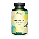 Bromelain hochdosiert | 650 mg (3120 F.I.P - 1560 GDU) pro Kapsel | magensaftresistente DRCaps® | Laborgeprüft | Enzyme aus Ananas | Vegan - Ohne Zusatzstoffe | Deutsche Produktion Vegavero®