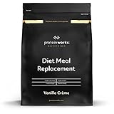 Protein Works - Diet Meal Replacement, Vollständige Mahlzeit, Diät Abnehmshake, Immunitätsfördernd, 7 Mahlzeiten, Vanillecreme, 500g