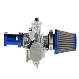 DSEQOPHH Motorrad-Vergaser Kompatibel Mit Predator Für Coleman Für CT200U Für BT200X 212cc 196cc Bike Go Kart Klon Motor Luftfilter Vergaser Universal