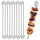 Grillspieße 10er Set – 210mm Schaschlikspieße aus Edelstahl - Fleischspieße, Made in Germany