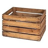 LAUBLUST Alte Vintage Holzkiste - ca. 50x40x30cm, Natur | Gebrauchte Weinkisten & Obstkisten - Deko & Möbelbau