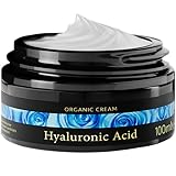 Hyaluron Creme Gesicht hochdosiert 100ml mit Hyaluronsäure + BIO Aloe Vera + Vitamin E - Gesichtscreme Männer & Frauen - Feuchtigkeitscreme Gesicht - Skincare Vegan