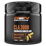 CLA - 240 Kapseln mit jeweils 1000 mg - Hochdosiert mit 3000 mg pro Tagesportion - Laborgeprüft - Konjugierte Linolsäure Fettsäure - Premium Qualität - German Elite Nutrition