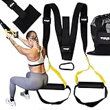 Fizyo TRX Schlingentrainer Sling Trainer mit Türanker, elastische Trainingsgurte für Ganzkörper-Widerstandstraining, Suspension Trainer für Zuhause und Fitness