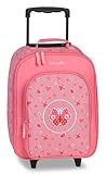 Noey & Lou Kinderkoffer Trolley Rucksack Brustbeutel Koffer Kinder Jungen Mädchen Fabrizio Weichgepäck (M1 Pink, M1)