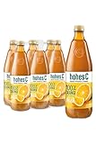 hohes C Milde Orange (6 x 1l), 100% Saft, Orangensaft, Vitamin C, ohne Zuckerzusatz laut Gesetz, weniger Säure, vegan, mit recyceltem PET