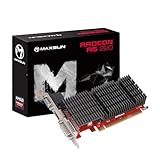 MAXSUN AMD Radeon R5 220 1GB Silent Grafikkarte (Passiv 0dB Kühlung, Low Profile DVI, VGA, HDMI 64 Bit DDR3 PCI Express X16 Gaming-Grafikkarte)