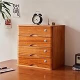 Schreibtisch-Aktenschrank aus Holz, abschließbar, für Bürobedarf, A4-Aktenaufbewahrungsbox, 4-lagig, Schreibtisch-Organizer mit Schubladen, stilvolle Schreibtisch-Aufbewahrungslösung
