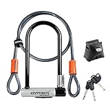 Kryptonite KRYPTOLOK STD Kabel Kryptoflex Verschluss Mit Schnur, schwarz/Silber/orange, One Size
