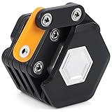 ICOCOPRO Fahrradschloss Faltschloss, 85cm Fahrradschloss mit Halterung, Fahrradschloss hohe Sicherheit, E Scooter Schloss Fahrrad Schlösser für Mountainbike & Rennrad (Black)