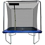 Ultrasport Rechteckiges Trampolin, aufstellbar, Trampolin mit großer Sprungfläche, viele Sicherheitsmerkmale, stabiles Outdoor-Trampolin-Gestell, in 2 Größen, 244x305 cm