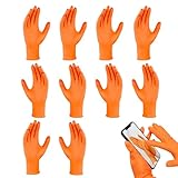 Nitrilhandschuhe - Hochleistungsstruktur -Griffsicherheitshandschuhe - Latexhandschuhe | Tränenresistente Industriehandschuhe Für Mechanik, Automobilreparatur, Reinigung, Malerei, Lebensmittelverarbei