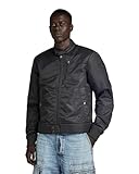 G-STAR RAW Herren Biker Jacke, Schwarz (dk black D24281-C143-6484), M