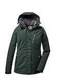 killtec Damen Funktionsjacke/Winterjacke mit abzippbarer Kapuze KOW 140 WMN JCKT, dunkelgrün, 36, 37411-000