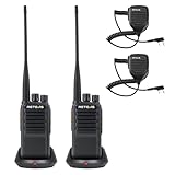 Retevis RB669 Freenet Funkgeräte, Lizenzfrei Walkie Talkie RT24V 2.0, 6 Freenet Kanäle und 16 PMR446, Deutsches Sprachsystem, Typ C, Freenet Funkgerät Set mit Lautsprechermikrofon (1 Paar, Schwarz)