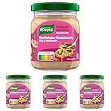 Knorr Schnell gewürzt Kochpaste Gerösteter Knoblauch, Pilz & Weißwein einfach & schnell für einen besonders intensiven, geballten Geschmack 165 g (Packung mit 4)