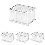 Aquatlantis 05231 EasyBox Filterwatte für Mini Biobox 2, XS, 630021 (Packung mit 4)